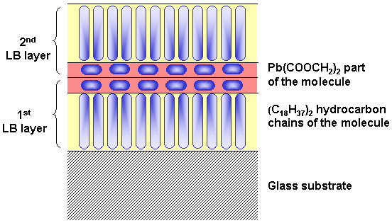 Scheme of Langmuir-Blodgett film