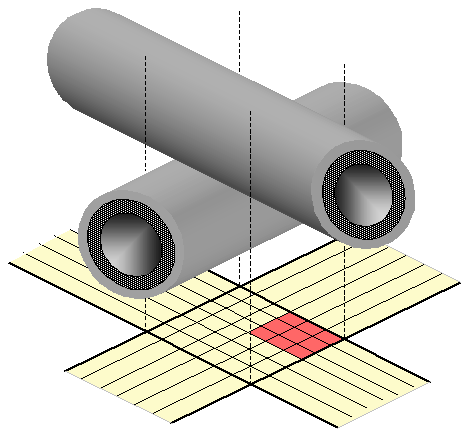 Crossing nanotubes